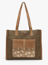 Shopping Bag Mahe Cotton Les tropeziennes Green mahe TZ02