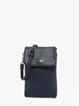 Sac Bandouli�re Grained Flora & co Bleu grained F3609