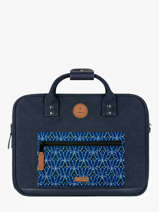 Porte Documents (main) 1 Compartiment + Pc 15" Cabaia Bleu laptop MESS