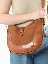 Shoulder Bag Luna Leather Great by sandie Brown luna SNA-vue-porte