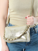 Shoulder Bag Vintage Leather Mila louise Gold vintage 23673LZ-vue-porte