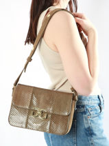 Shoulder Bag Anna Leather Great by sandie Green anna SNA-vue-porte