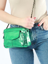 Crossbody Bag Pieces Green naina 17063358-vue-porte