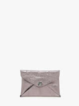 Card Holder Leather Etrier Pink etincelle irisee EETI5003