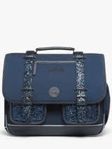 Satchel For Kids 3 Compartments Cameleon Blue vintage fantasy CA41