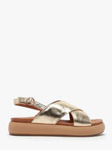 Sandals In Leather Inuovo Gold women A96005