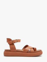 Sandals In Leather Inuovo Brown women A96002