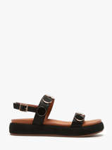 Sandals In Leather Inuovo Black women A96009