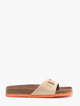 Slippers In Leather Nathan baume Beige women 241N70