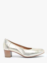 Pumps In Leather Rock and rose Gold women 510TP