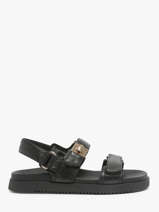 Sandals In Leather Steve madden Black women 11002535