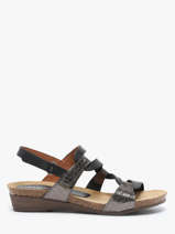 Sandals In Leather Xapatan Black women 2164