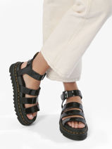 Sandals In Leather Dr martens Black women 24192001-vue-porte