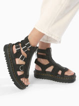 Sandals In Leather Dr martens Black women 31542057-vue-porte