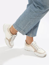 Sneakers En Cuir Mephisto Blanc accessoires P5144649-vue-porte