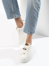 Sneakers In Leather Gio+ White women PIA164-vue-porte