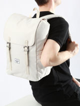 Sac � Dos 1 Compartiment Herschel Blanc classics 11400-vue-porte