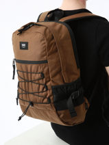 1 Compartment Backpack Vans Brown backpack VN00082F-vue-porte