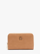 Wallet Lulu castagnette Brown soft CAROL013