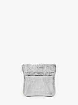 Leather Etincelle Iris�e Coin Purse Etrier Silver etincelle irisee EETI5005