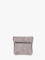 Leather Etincelle Iris�e Coin Purse Etrier Silver etincelle irisee EETI5005