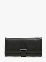 Wallet With Coin Purse Miniprix Black grained 78SM2613