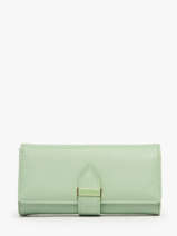 Wallet With Coin Purse Miniprix Green grained 78SM2613
