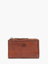 Wallet Leather Biba Brown heritage SUM3L