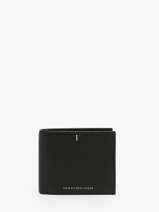 Wallet Leather Tommy hilfiger Black central AM11856