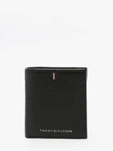 Wallet Leather Tommy hilfiger Black central AM11851