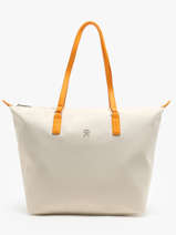 Shopping Bag Poppy Canvas Recycled Polyester Tommy hilfiger Beige poppy canvas AW15983