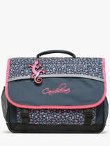 Satchel For Kids 3 Compartments Cameleon Pink actual CA41