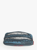 Pencil Case For Kids 2 Compartments Cameleon Blue actual TROU-vue-porte