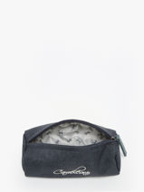 Trousse 1 Compartiment Cameleon Bleu vintage urban STRO-vue-porte