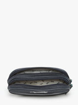 Pencil Case For Kids 2 Compartments Cameleon Blue vintage urban VIB-TROU-vue-porte