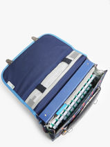 Cartable Enfant 2 Compartiments Cameleon Multicolore retro CA35-vue-porte