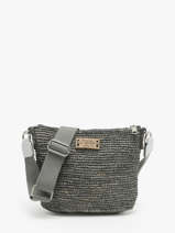 Sac Bandouli�re L'atelier Du Crochet Raphia Le voyage en panier Gris l'atelier du crochet AM771