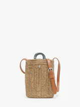 Sac Bandouli�re L'atelier Du Crochet Le voyage en panier Beige l'atelier du crochet AM776