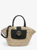 Sac Port� Main Panier Papier Le voyage en panier Noir panier PM765