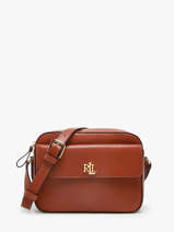 Sac Bandouli�re Dryden Cuir Lauren ralph lauren Marron dryden 31926645