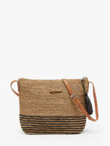 Crossbody Bag L'atelier Du Crochet Raphia Le voyage en panier Beige l'atelier du crochet AM753