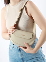 Sac Port� �paule City Cluse Beige city CX042-vue-porte
