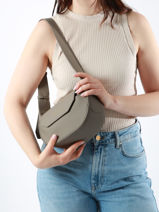 Sac Port� �paule City Cluse Gris city CX042-vue-porte