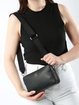 Shoulder Bag Th Essential Recycled Polyester Tommy hilfiger Black th essential AW15724-vue-porte