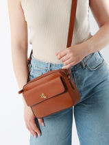 Sac Bandoulire Dryden Cuir Lauren ralph lauren Bleu dryden 31926645-vue-porte