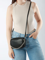 Shoulder Bag Monochain Recycled Polyester Calvin klein jeans Black monochain K611949-vue-porte