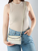 Shoulder Bag Re-lock Recycled Polyester Calvin klein jeans Beige re-lock K611989-vue-porte