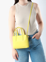 Shoulder Bag Must Recycled Polyester Calvin klein jeans Yellow must K611675-vue-porte