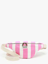Striped Olivia Belt Bag Hindbag Pink rayures RA