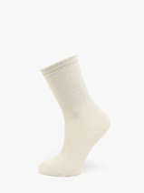 Chaussettes Pieces Beige socks women 17078534